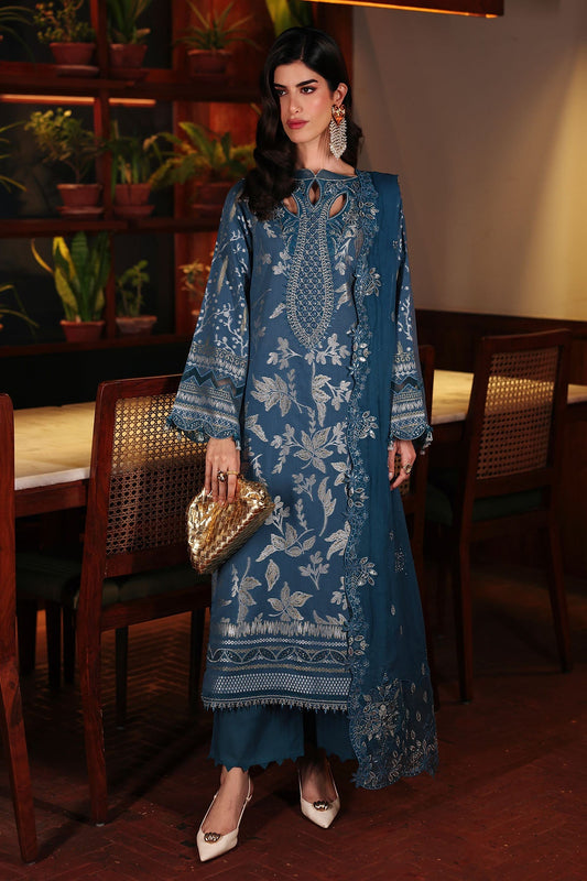 Nureh | Exclusive Jacquard | NE-223 - Luxury Dress - available at Maria Faisal in UK and USA.