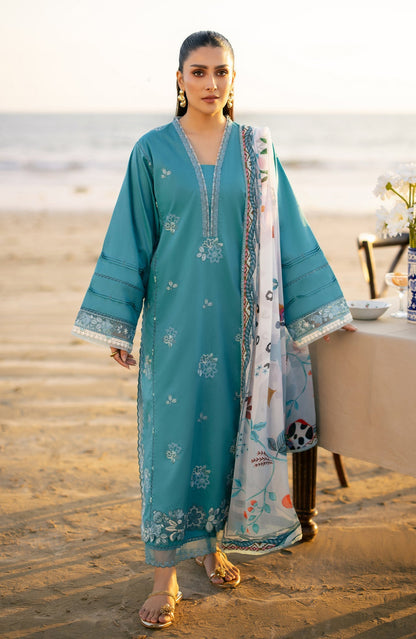 Seran | Afsanah Lawn | Meira - Luxury Dress - available at Maria Faisal in UK and USA.