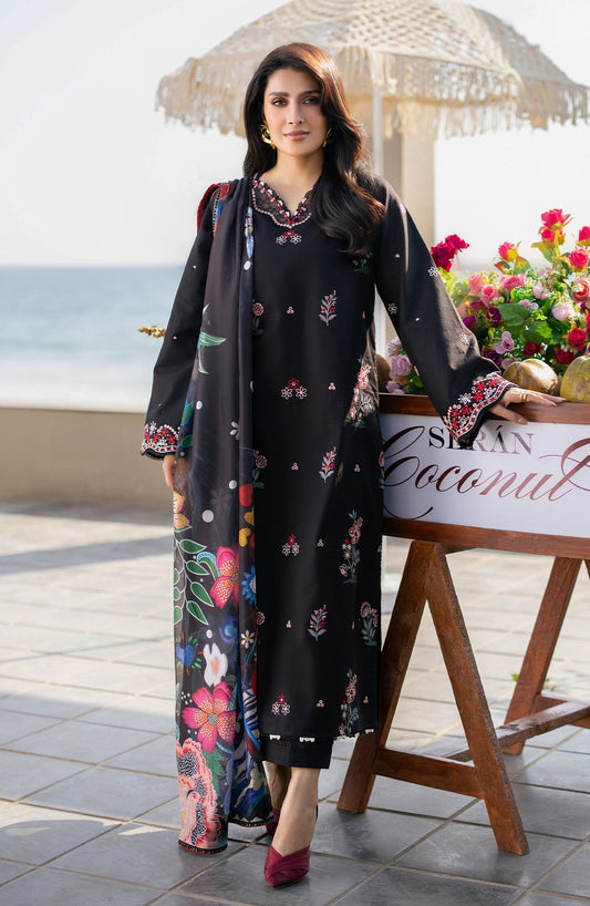 Seran | Afsanah Lawn | Maya - Luxury Dress - available at Maria Faisal in UK and USA.