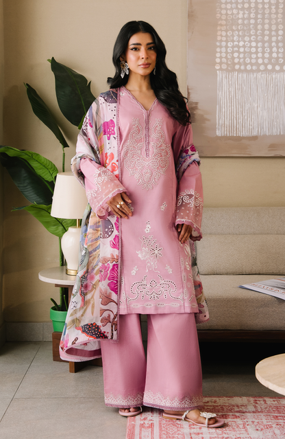 Seran | Afsanah Lawn | Mehar - Luxury Dress - available at Maria Faisal in UK and USA.