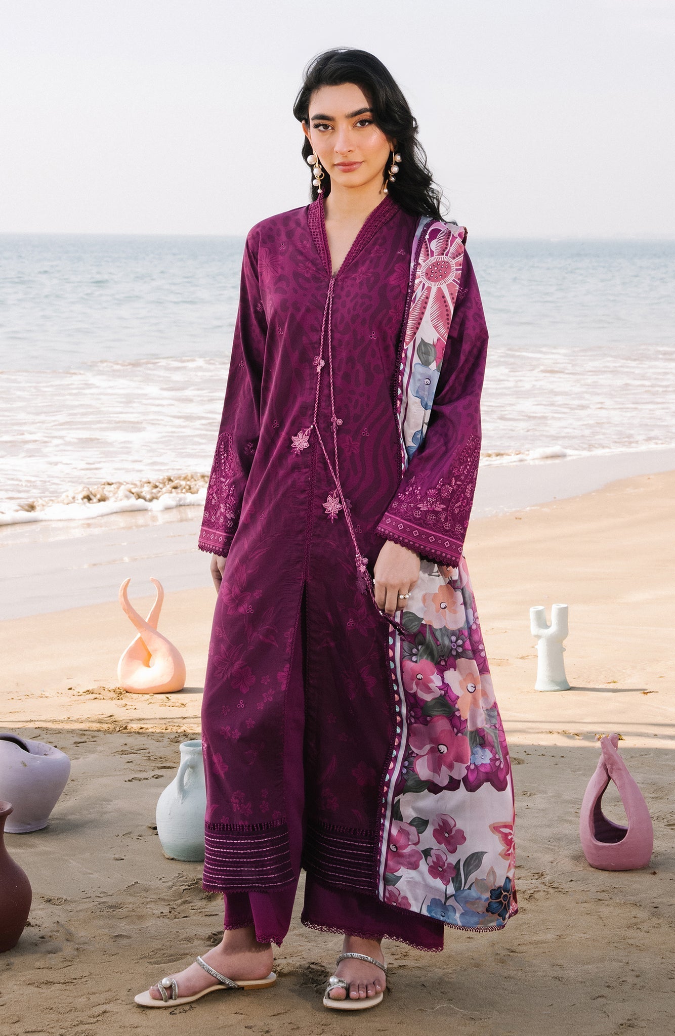 Seran | Afsanah Lawn | Riya - Luxury Dress - available at Maria Faisal in UK and USA.