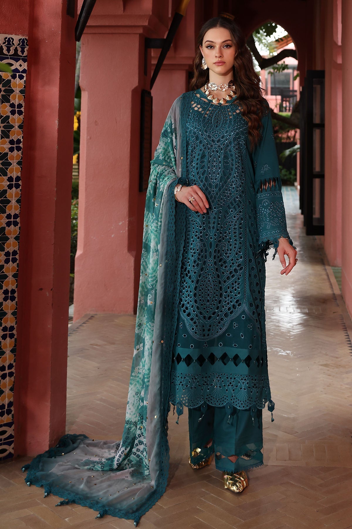Nureh | Bazaar Lawn 25 | NE-107 by Maria Faisal - Registered Vendor of : Nureh - type : Ladies Clothes - 100% original wedding dresses