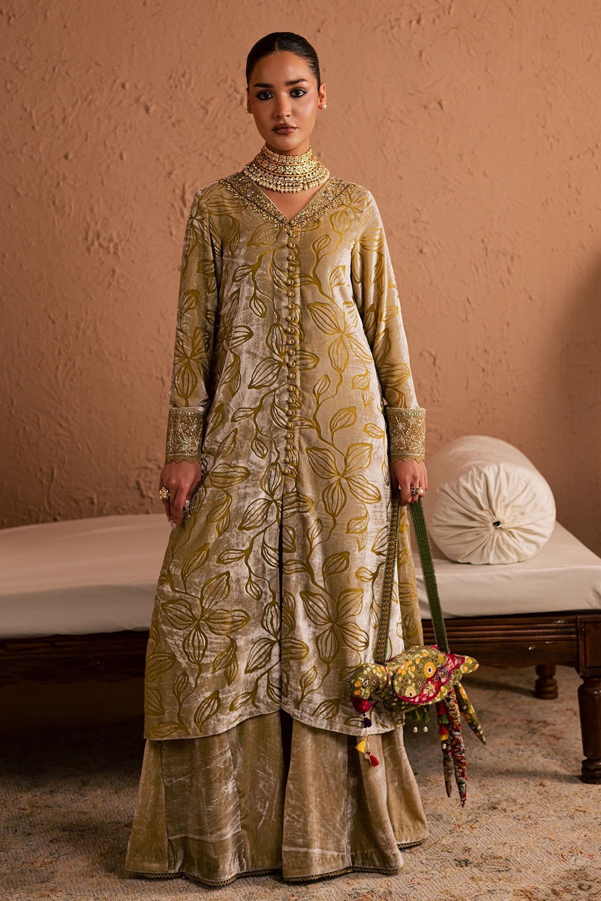 NU2-189 – authentic Pakistani dress from the Ballerina Winter 25 collection for women in the UK