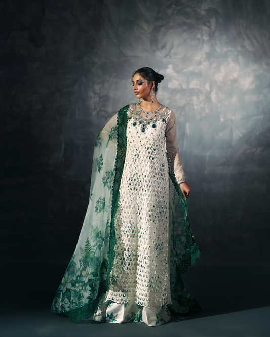 Vasal | Zyra Luxe Pret 26 | Emerald Whisper - Ladies Clothes - Maria Faisal