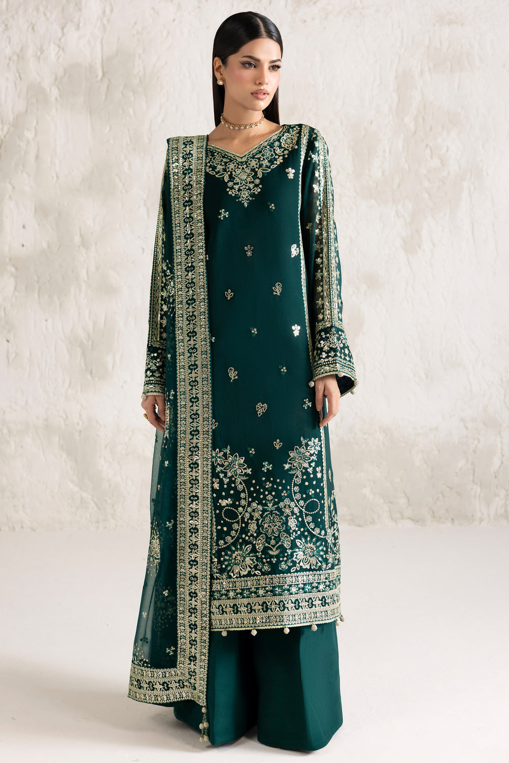 Farasha | Formals 26 | Gold Radiance - Formal Dress - available at Maria Faisal in UK and USA.