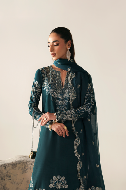 Emaan Adeel | Serein Luxe Silk | STARLIGHT SWAY - Formal Dress - available at Maria Faisal in UK and USA.
