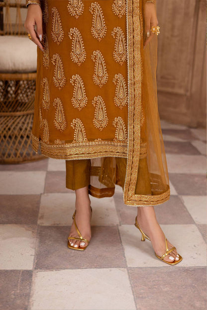 Batik | Zahay Festive Pret | Paisley Mustard by Maria Faisal - Registered Vendor of : Batik - type : Ladies Clothes - 100% original wedding dresses