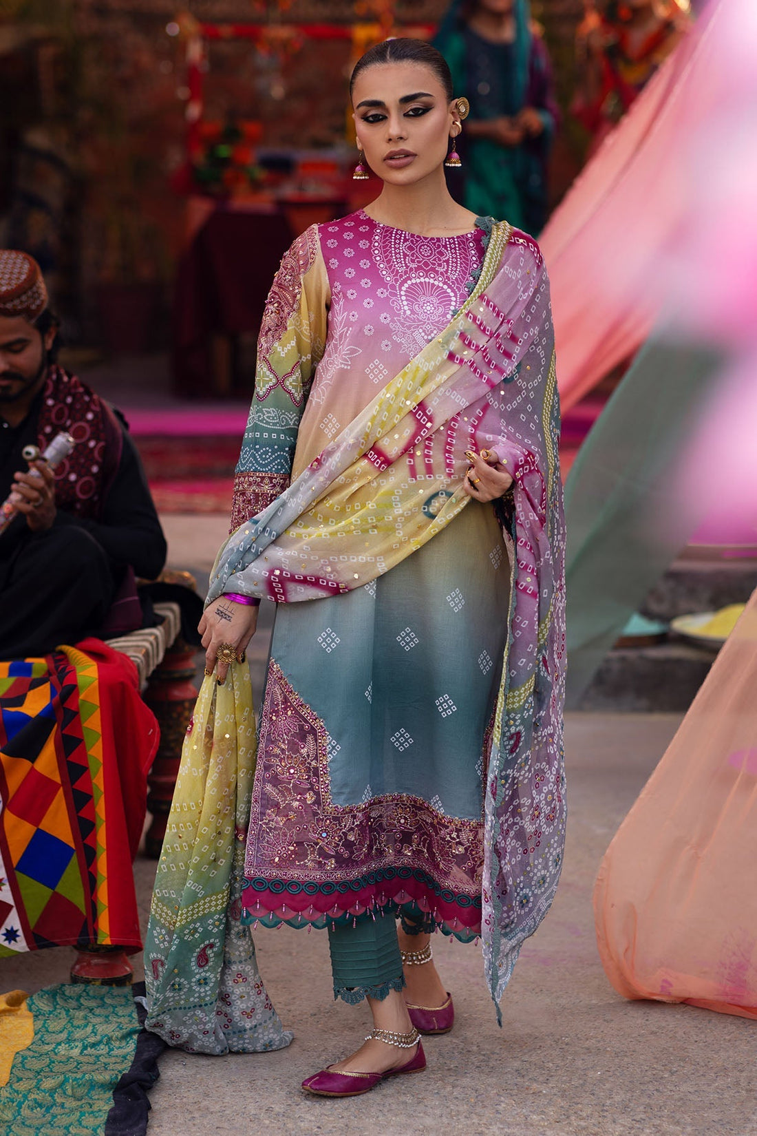 Nureh | Bazaar Lawn | NS-134 - Ladies Clothes - Maria Faisal