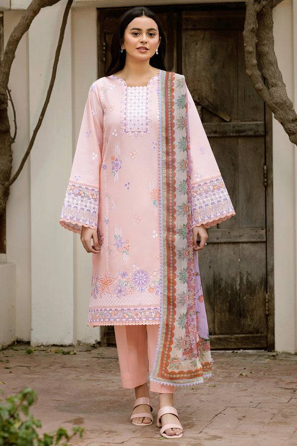 Farasha | Summer Weaves Embroidered Lawn | Coral Peach by Maria Faisal - Registered Vendor of : Farasha - type : Ladies Clothes - 100% original wedding dresses