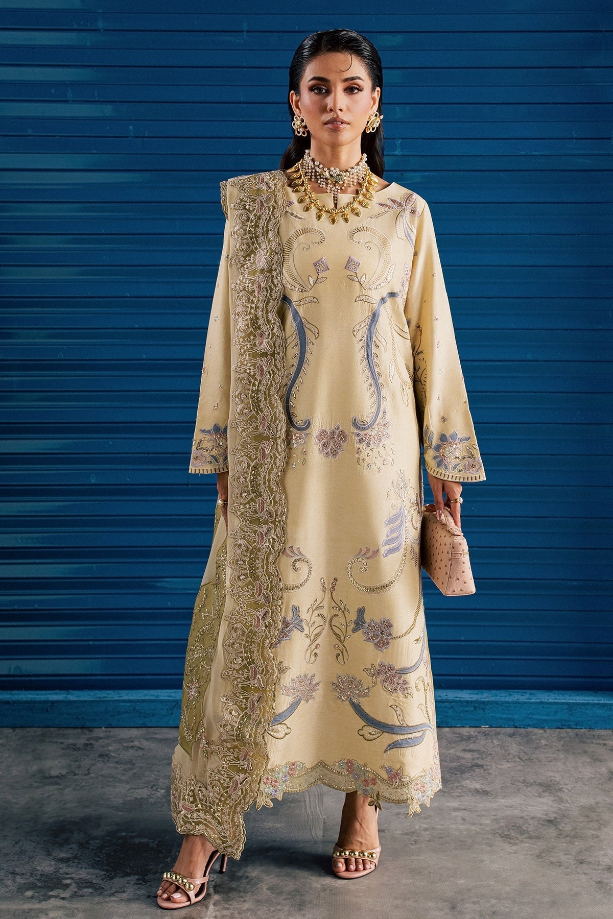 Nureh | Fancy Formal 26 | NP-828 - Formal Dress - available at Maria Faisal in UK and USA.