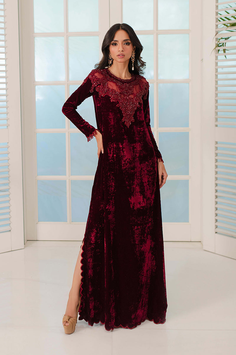 Mina Hasan | Signature Pret | Saeeda - Luxury Dress - available at Maria Faisal in UK and USA.