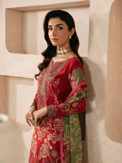 Gulaal | Syra Lawn 26 | Nael D - 1 - Luxury Dress - available at Maria Faisal in UK and USA.