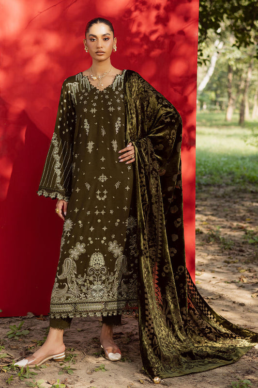 NE-190 – authentic Pakistani dress from the Exclusive Leather Peach collection for women in the UK
