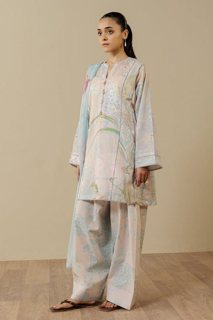 Zara Shahjahan | Coco Prints 26 | Fiora-2B - Casual Dress - available at Maria Faisal in UK and USA.