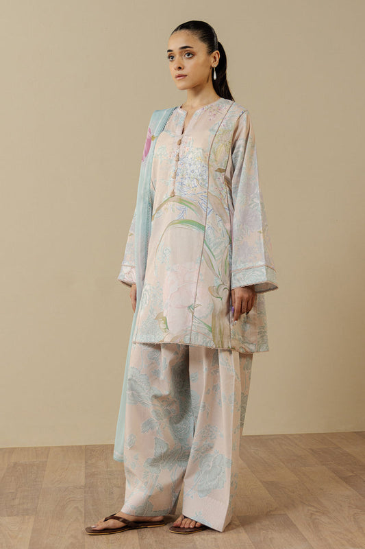 Zara Shahjahan | Coco Prints 26 | Fiora-2B - Casual Dress - available at Maria Faisal in UK and USA.