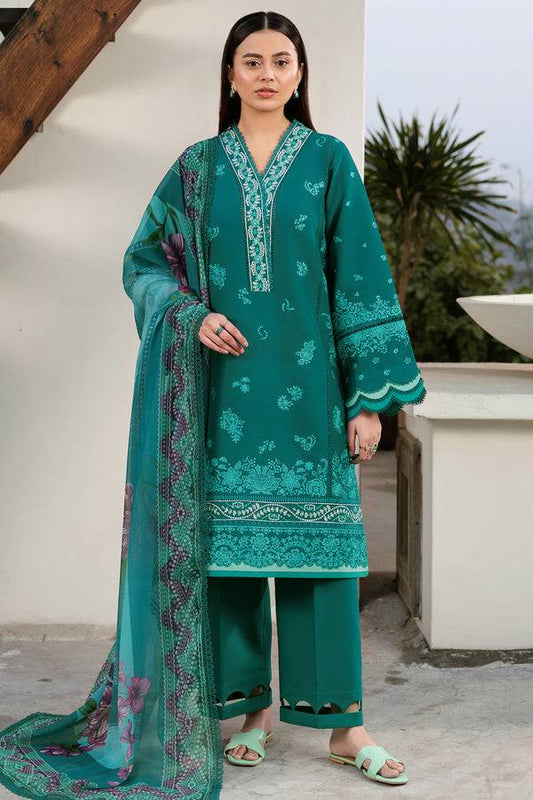 Farasha | Summer Weaves Embroidered Lawn | Dewy Teal by Maria Faisal - Registered Vendor of : Farasha - type : Ladies Clothes - 100% original wedding dresses