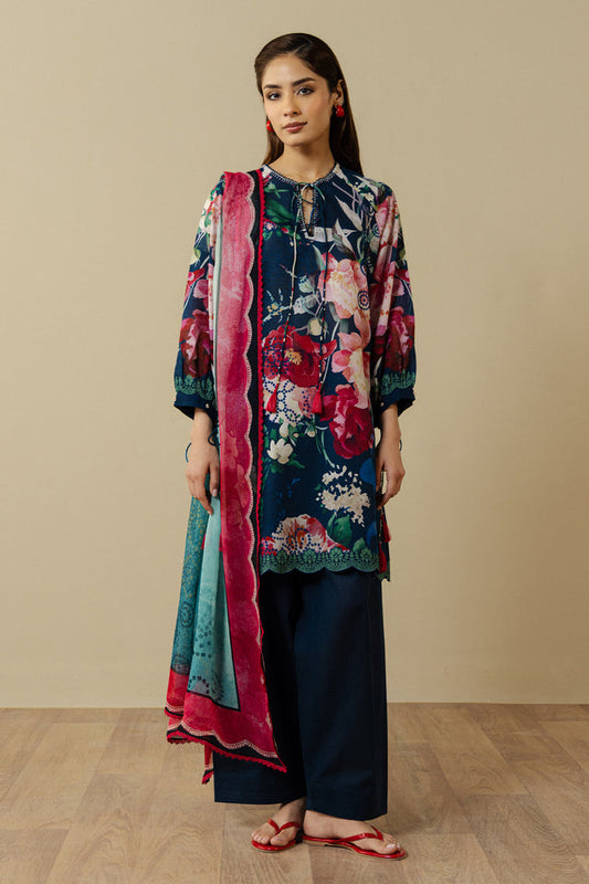 Zara Shahjahan | Coco Prints 26 | Avena-3A - Casual Dress - available at Maria Faisal in UK and USA.