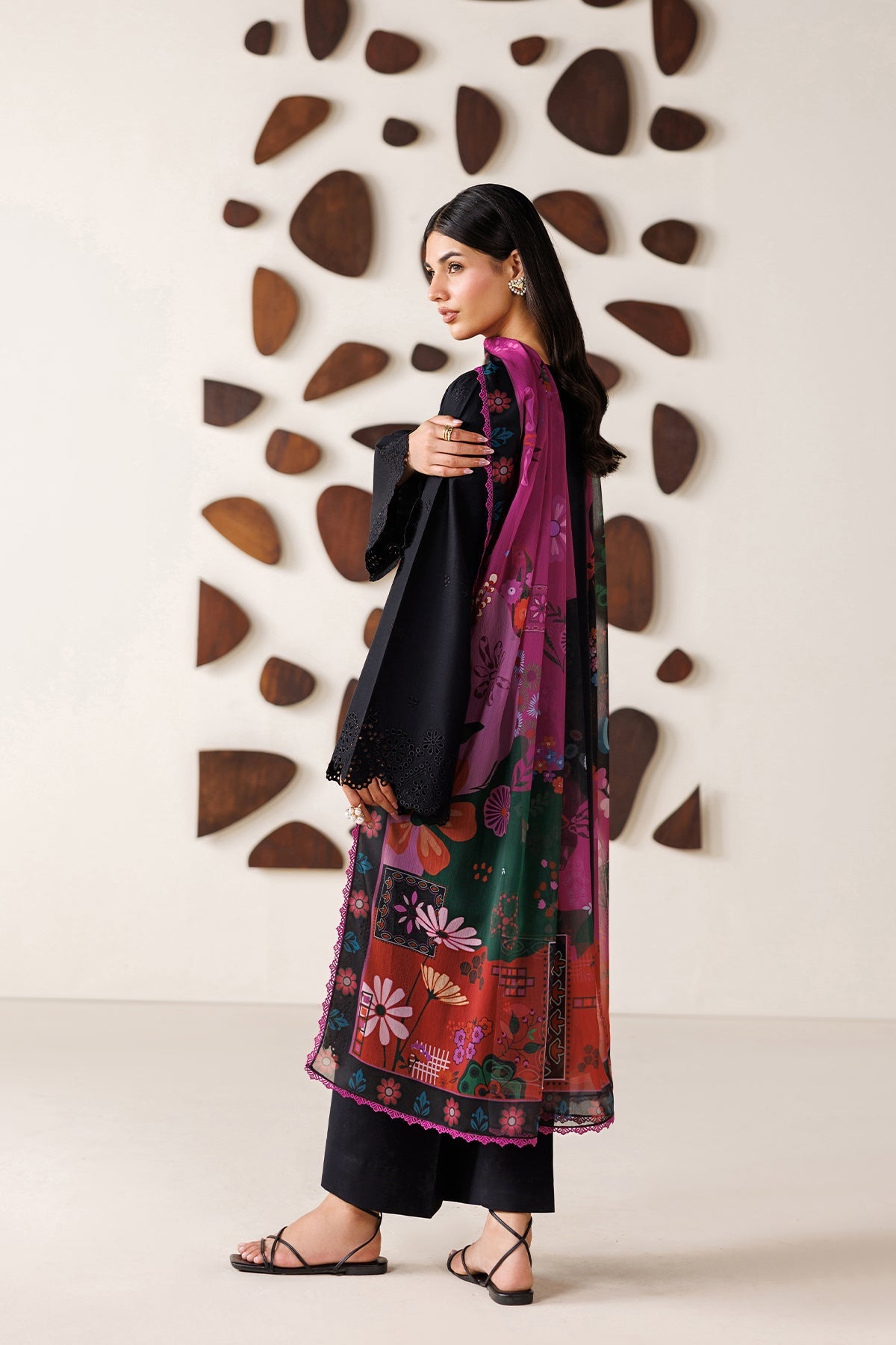 Farasha | Summer Melody 26 | DARK DESIRE - Casual Dress - available at Maria Faisal in UK and USA.