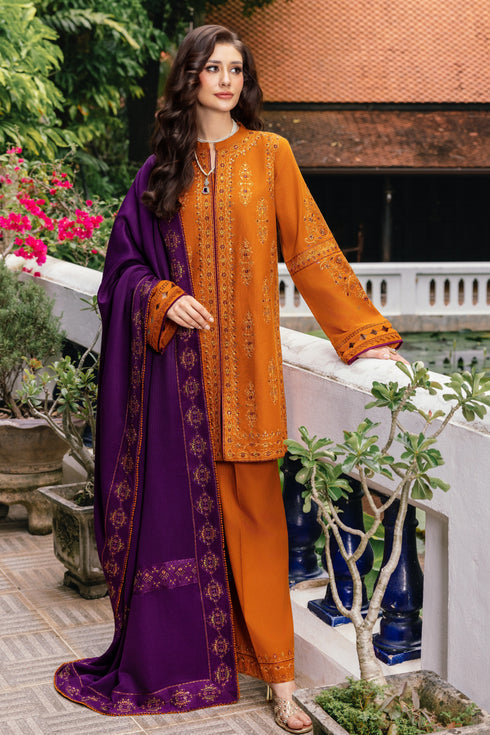 Naqshi | Nuri Khaddar Velvet Marina | Duraab - Luxury Dress - available at Maria Faisal in UK and USA.