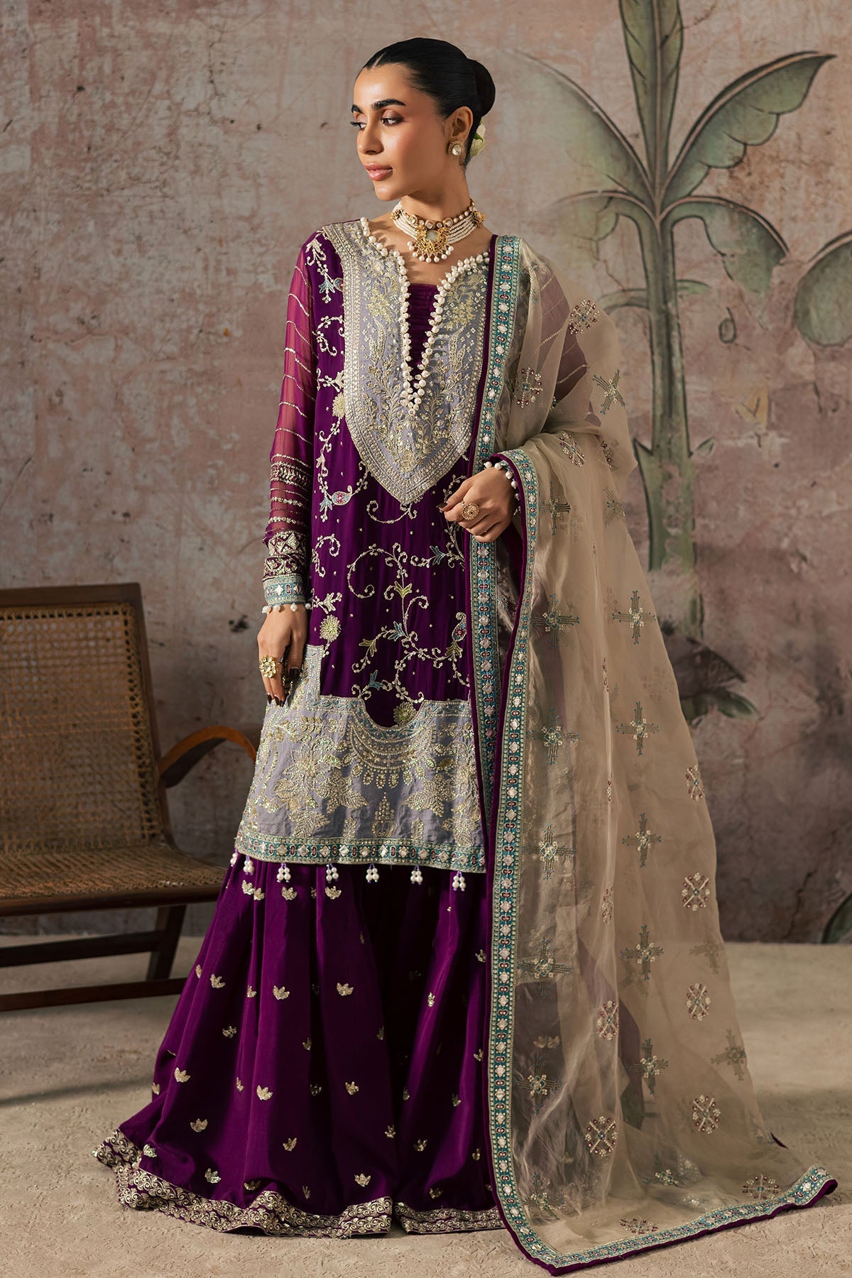 Nureh | Wedding Formals | FP-152 - Wedding Dress - available at Maria Faisal in UK and USA.