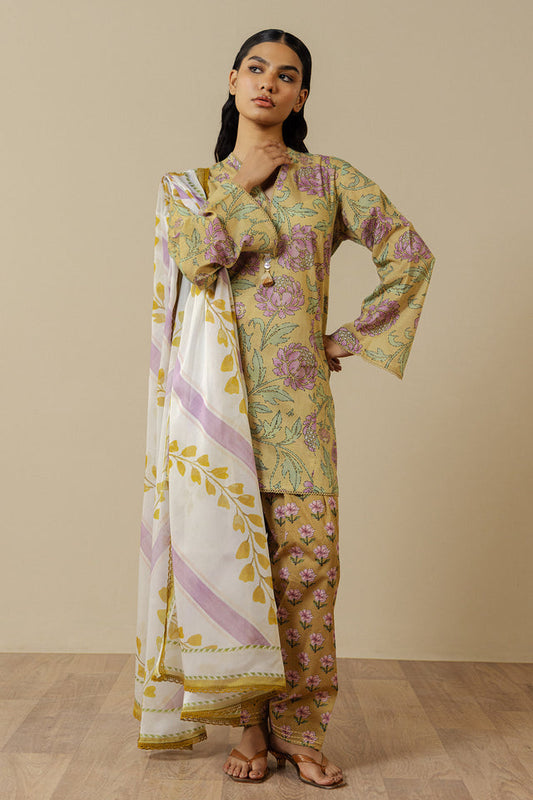 Zara Shahjahan | Coco Prints 26 | Mireya-5B - Casual Dress - available at Maria Faisal in UK and USA.