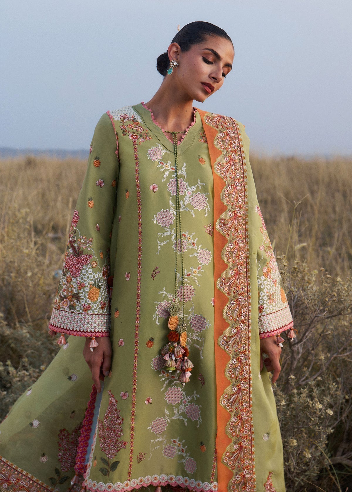 Hussain Rehar | Jinan 26 |Rang e Bahar - Luxury Dress - available at Maria Faisal in UK and USA.