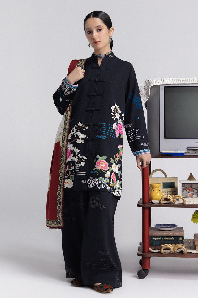 Zara ShahJahan | Coco Prints Winter 26 | Hana-2A - Luxury Dress - available at Maria Faisal in UK and USA.