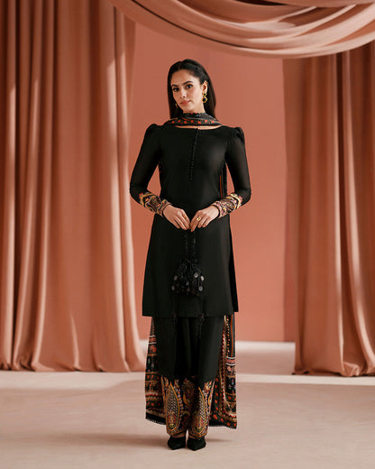 Faiza Saqlain | Roim Silk Edit | Lulia - Luxury Dress - available at Maria Faisal in UK and USA.