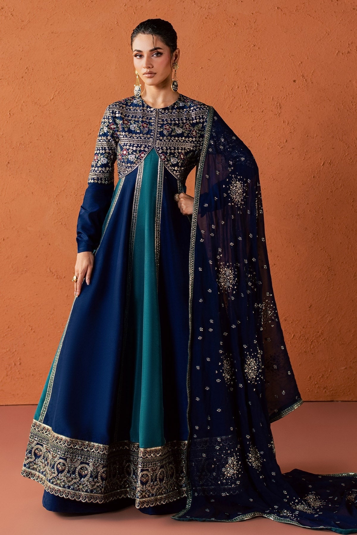 Nureh | Fancy Formal 26 | NP-834 - Formal Dress - available at Maria Faisal in UK and USA.