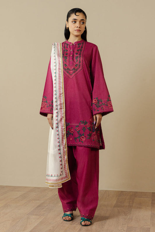 Zara Shahjahan | Coco Prints 26 | Ismeria-8A - Casual Dress - available at Maria Faisal in UK and USA.