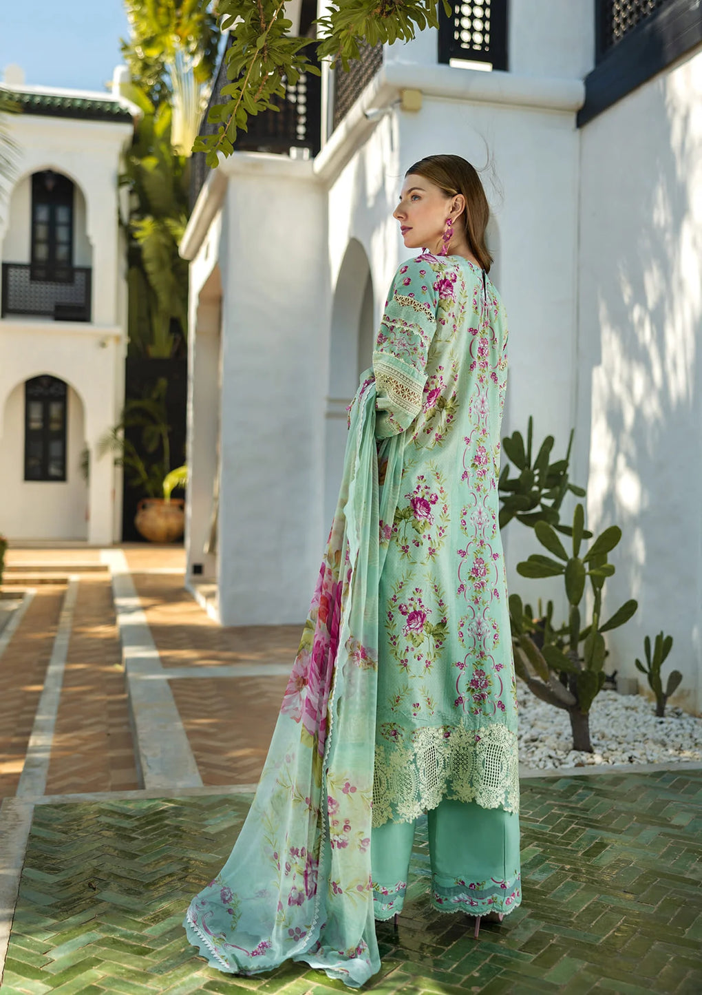 Elaf Premium | Signature 25 | ETS-03A TURQUOISE - Ladies Clothes 