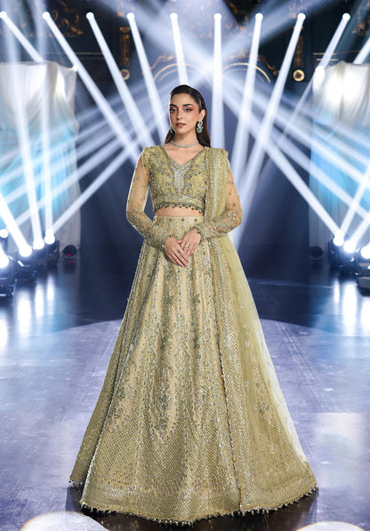 Elaf Premium | Stardom Formal Handwork 25 | ESH-07 MINT MAJESTY - Formal Dress - available at Maria Faisal in UK and USA.