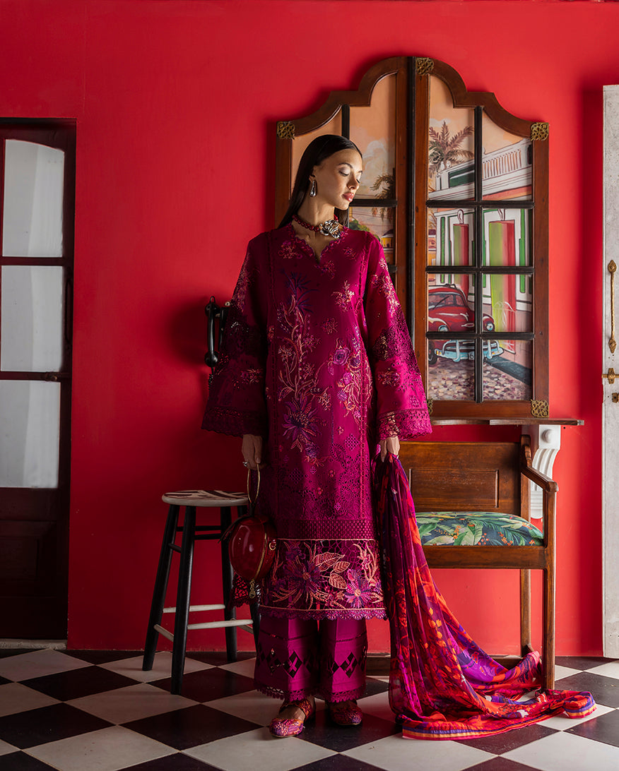 Esmel | Mon Tresor Luxe Lawn 26 | Paix Amour Bonheur - Luxury Dress - available at Maria Faisal in UK and USA.