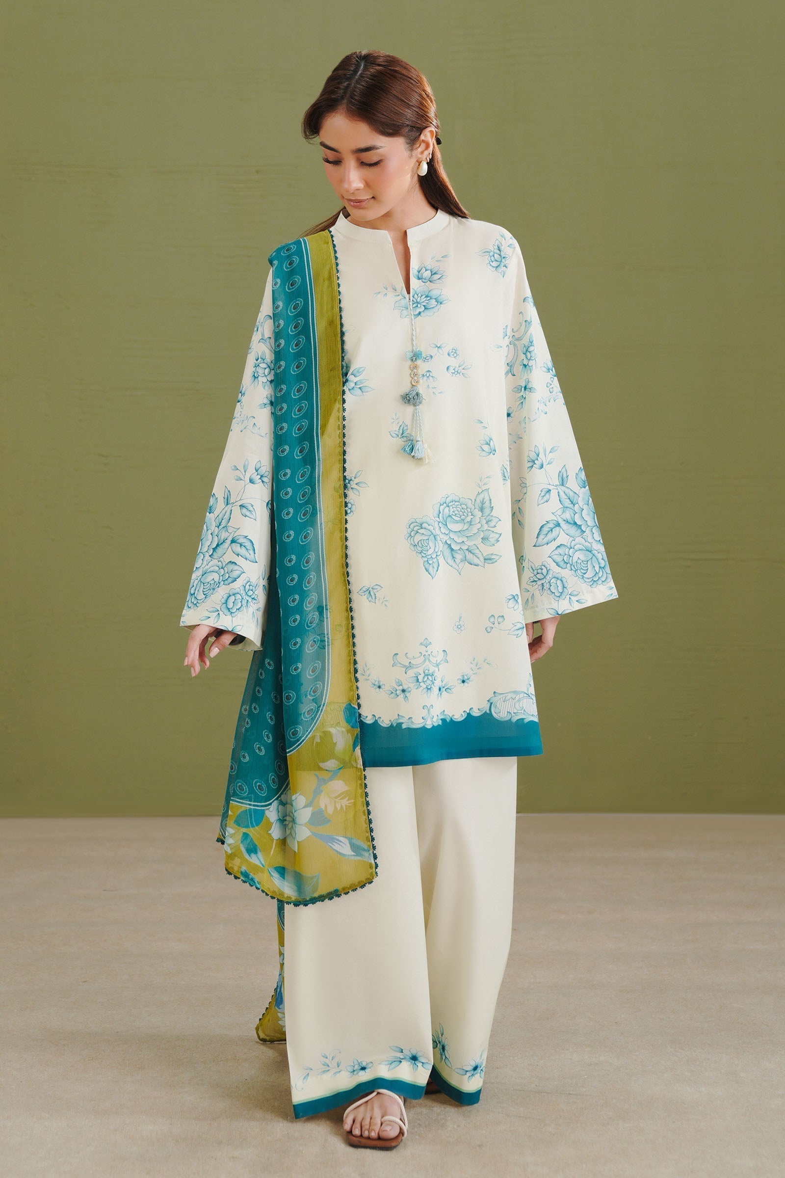 Zara Shahjahan | Coco Prints 26 | Riya-2A - Casual Dress - available at Maria Faisal in UK and USA.
