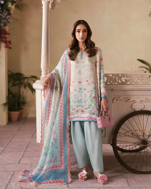 Faiza Saqlain | Serina Luxe | Edra - Formal Dress - available at Maria Faisal in UK and USA.