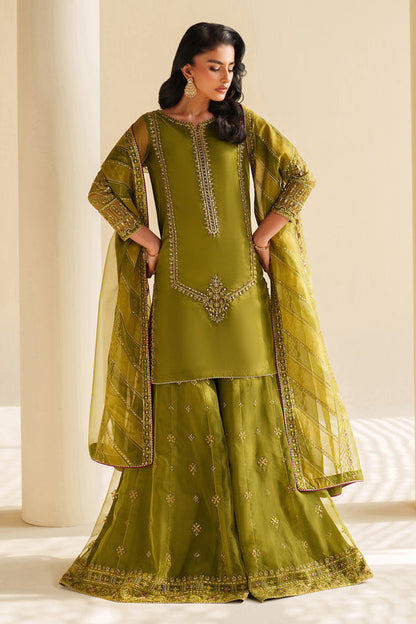 Naqshi | Feemora Organza Raw Silk | Feeha - Formal Dress - available at Maria Faisal in UK and USA.