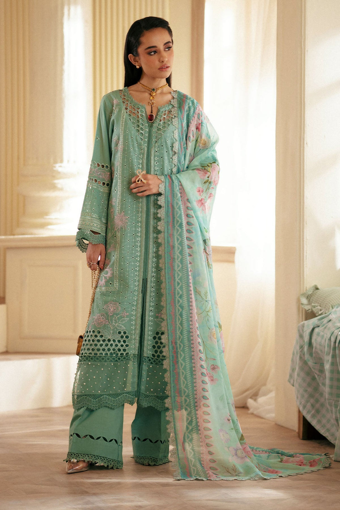 Nureh | Maya Lawn | NS-144 - Ladies Clothes - Maria Faisal