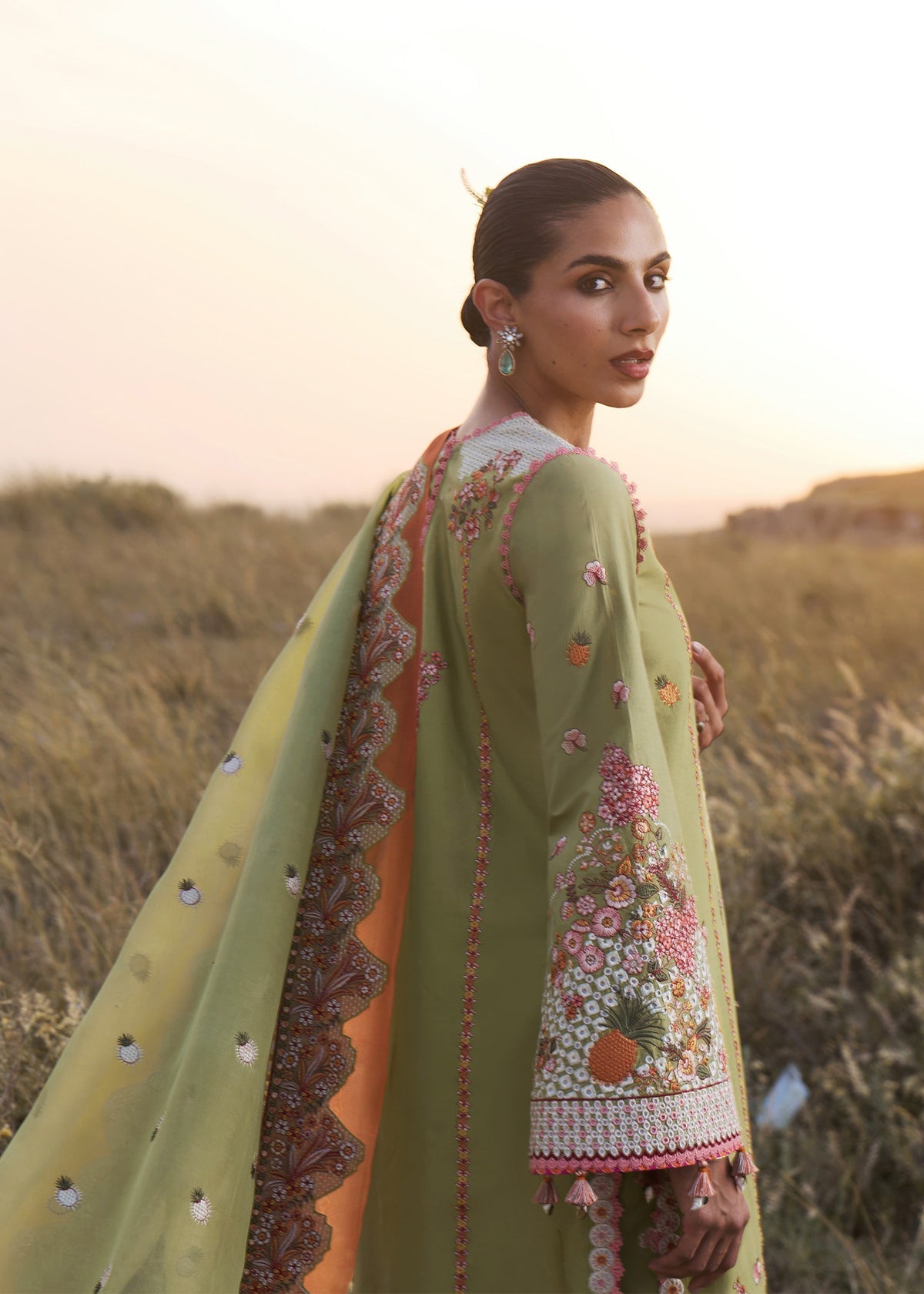 Hussain Rehar | Jinan 26 |Rang e Bahar - Luxury Dress - available at Maria Faisal in UK and USA.