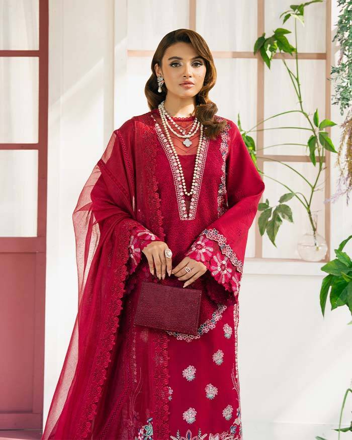 Zevk | Flora Festive Lawn | ZINNIA by Maria Faisal - Registered Vendor of : Zevk - type : Ladies Clothes - 100% original wedding dresses
