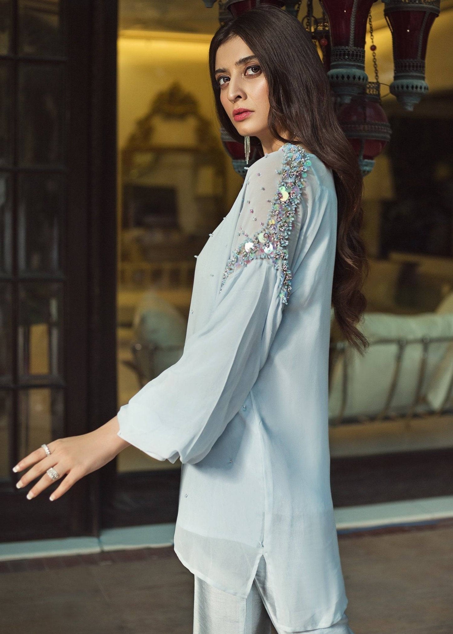 Hana | Serendipity Ready to Wear | Blue Berry Swirl by Maria Faisal - Registered Vendor of : Hana - type : Ladies Clothes - 100% original wedding dresses