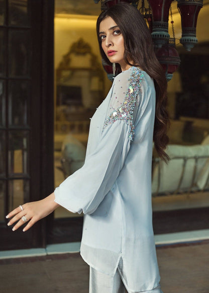 Hana | Serendipity Ready to Wear | Blue Berry Swirl by Maria Faisal - Registered Vendor of : Hana - type : Ladies Clothes - 100% original wedding dresses