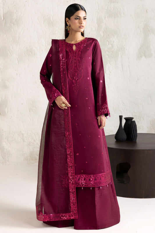 Farasha | Formals 26 | Fuchsia Glow - Formal Dress - available at Maria Faisal in UK and USA.