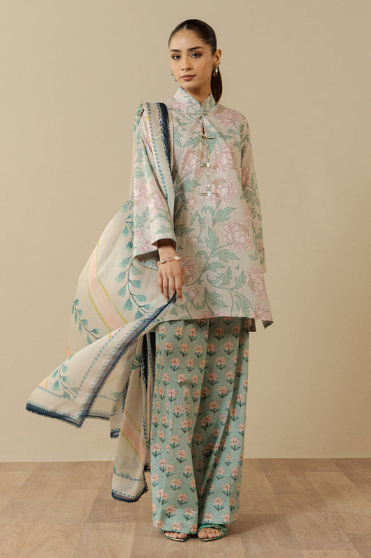 Zara Shahjahan | Coco Prints 26 | Mireya-5A - Casual Dress - available at Maria Faisal in UK and USA.