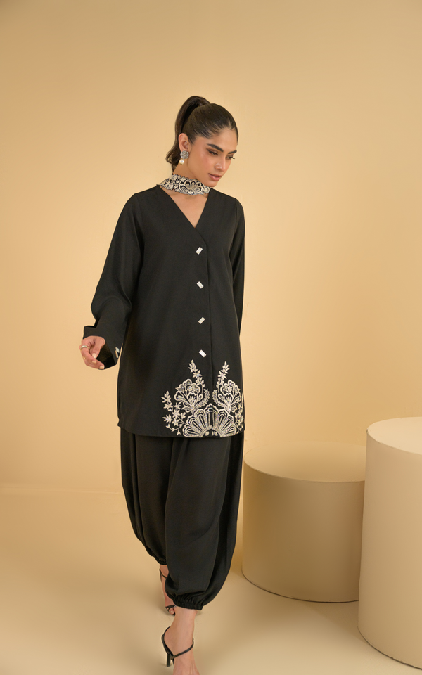Sana Abbas | La Fiesta | Zara - Luxury Dress - available at Maria Faisal in UK and USA.