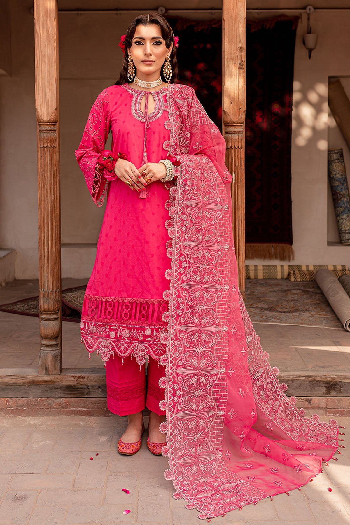 Nureh | Lawn Jacquard | NS-73 - Ladies Clothes 