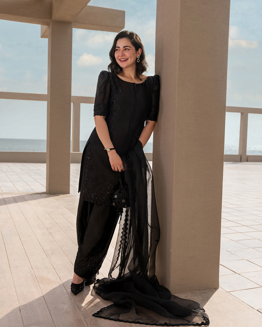 Faiza Saqlain | Reina Luxe | Temirah - Formal Dress - available at Maria Faisal in UK and USA.