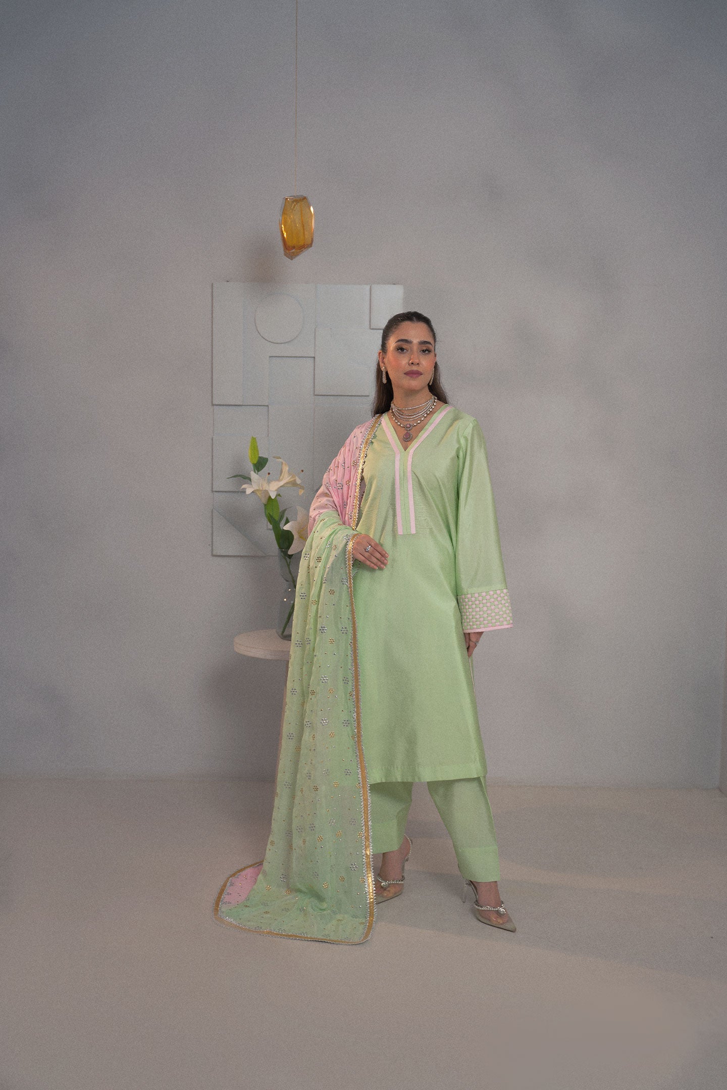 Fozia Khalid | Dilkash Festive Wear 25 | Alaya - Formal Dress - available at Maria Faisal in UK and USA.