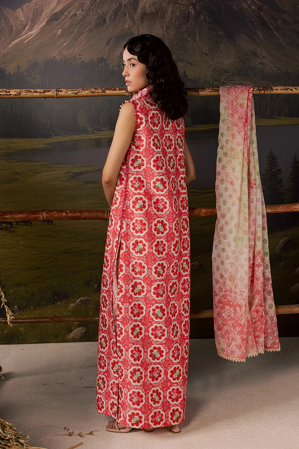 Vanya | Post Crds of July | SM-027 - Luxury Dress - available at Maria Faisal in UK and USA.