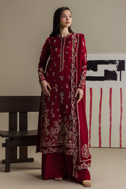 Zara Shahjahan | Festive 26 | Rukhsaar - Luxury Dress - available at Maria Faisal in UK and USA.