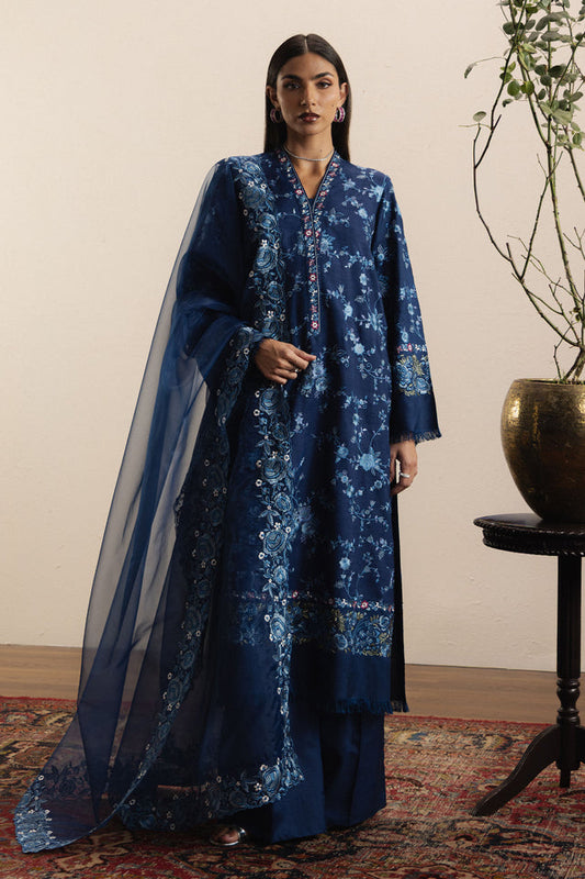 Zara Shahjahan | Festive 26 | Neelzar - Luxury Dress - available at Maria Faisal in UK and USA.